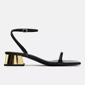 Zara Black Strappy Women's Sandals